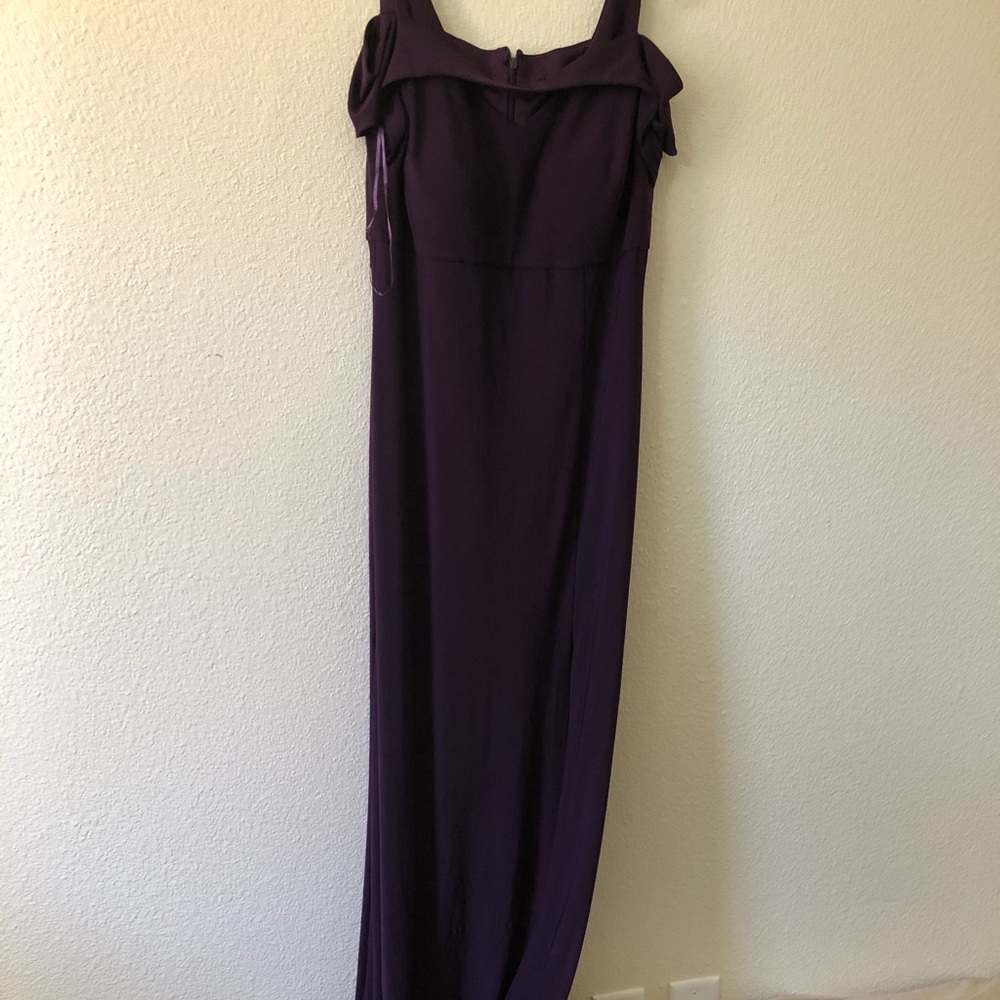 Long plum dress